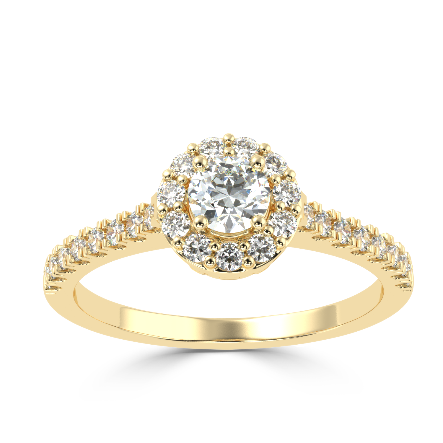 1.16 Carat H Color VS1 Clarity Diamond Studded Natural Diamond Ring.